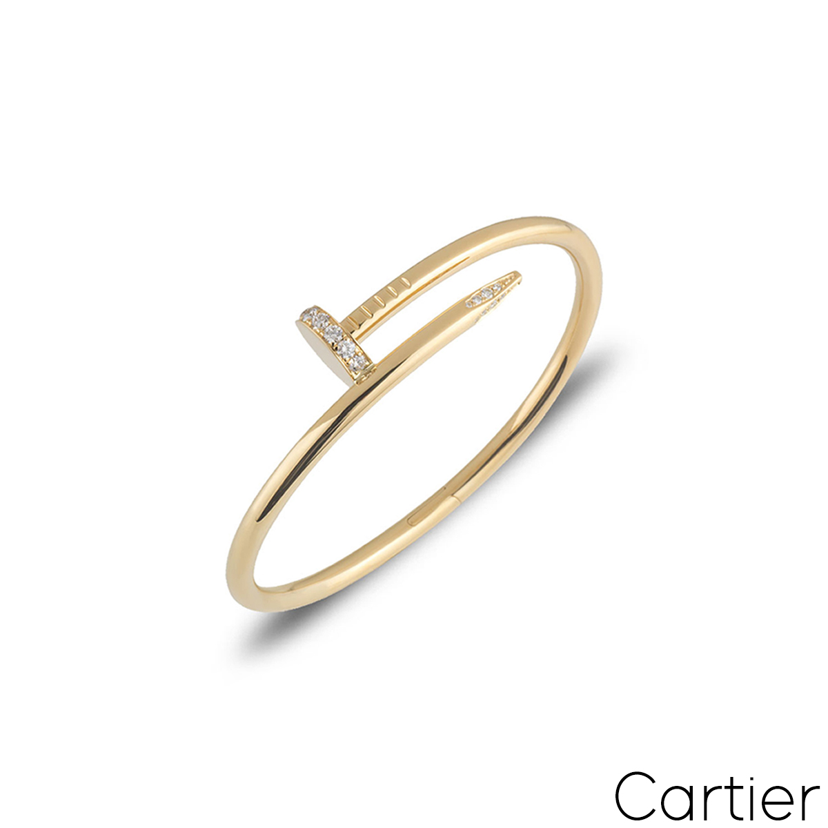 Cartier Yellow Gold Diamond Juste Un Clou Bracelet Size 16 B6048616 Cartier Yellow Gold Diamond Juste Un Clou Bracelet Size 16 B6048616